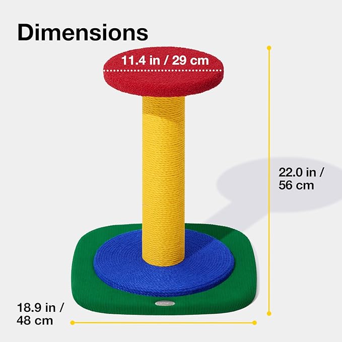 VETRESKA 22" Cat Tree, Sisal Scratching Posts with Stable Base, Indoor Cats Furniture Activity Center for Cats Kittens(Two Platform)