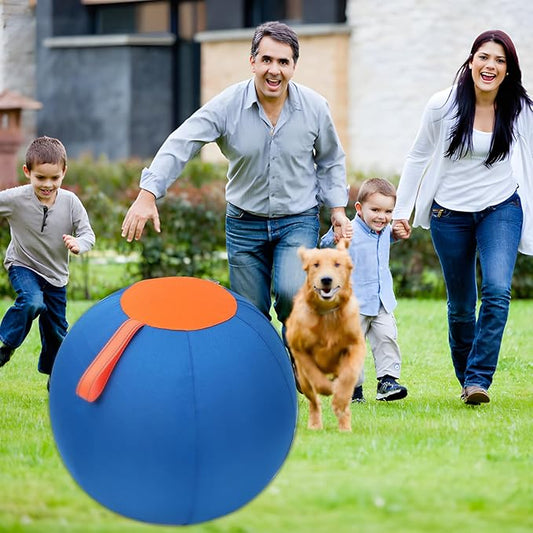 Aimery Horse Herding Ball - 25" Cover with Straps, Australian Shepherd, Cattle Dogs, Collie & Herding Dog, Giant Jolly Ball for Play