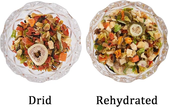 Sugar Glider Treats-11oz Dried Fruit-Vegetable Mix,Rabbit Food, Parrots, Sugar Gliders,Chinchillas, Marmosets, Iguanas,Lizards, Bearded Dragons,Skunks,Birds, Small Herbivores.