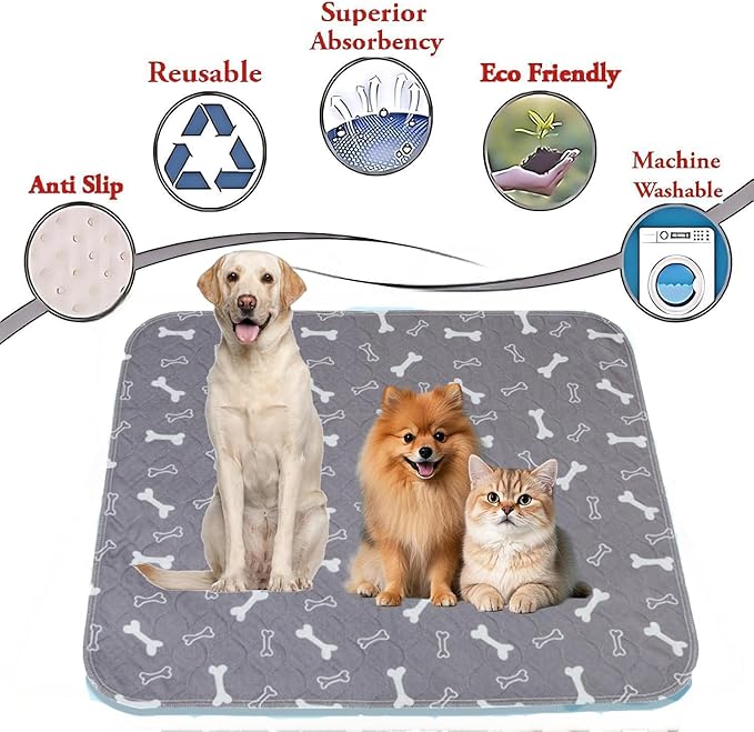 Puppy Pads with pheromones, 2026 Upgraded Washable Puppy Pads for Dogs & Cats, Pee Pad - Leak & Odor Waterproof, Non-Slip Base, Easy to Clean & Reusable (Brown-B, S: 15.7" × 23.6")