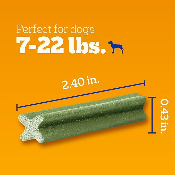 Pedigree Dentastix Small and Toy Breed Dog Treats, Fresh Flavor, 12.31 oz. Bag (51 Treats)