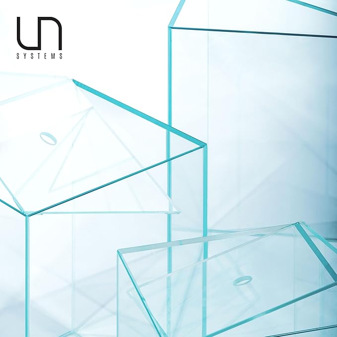 Ultum Nature Systems Prism Rimless Aquarium - Low Iron Glass, Cube With Mitered Lid, Tall Fish Tank, Multi-Purpose Vertical Nano Tank for Home & Office - UNS Prism, 20TM