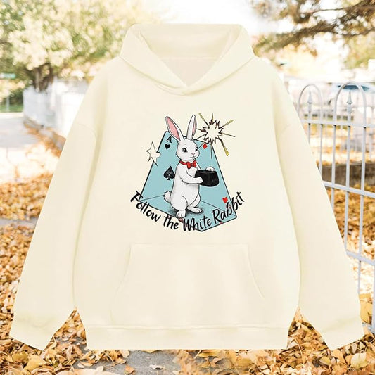 Oversized Hoodies for Women 2025 Trendy Cute Dog Cat Print Sweatshirts Hooded Pullover Tops with Kangaroo Pocket