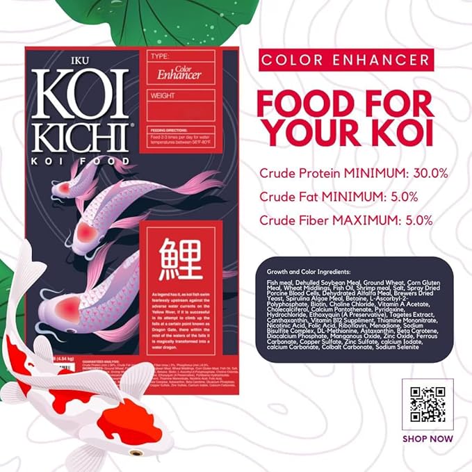 Color Enhancer Koi Fish Food, 20-Pound