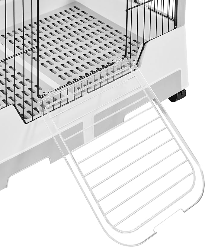 Yaheetech Rolling Small Animal Cage 4 Level Pet Cage with Open Top&Pull-Out Tray for Rabbits, Guinea Pigs, Ferrets and Chinchillas