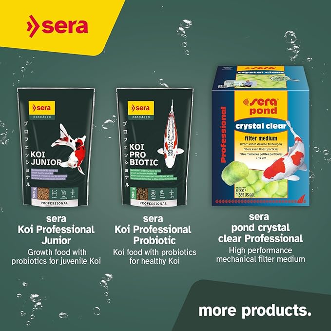 sera Koi Professional Color 4.8lb | Spirulina & Haematococcus Algae for Vibrant Colors and Ideal Growth | Co-Extrusion Technology for Optimal Health | Floats for Year-Round Feeding Above 46°F