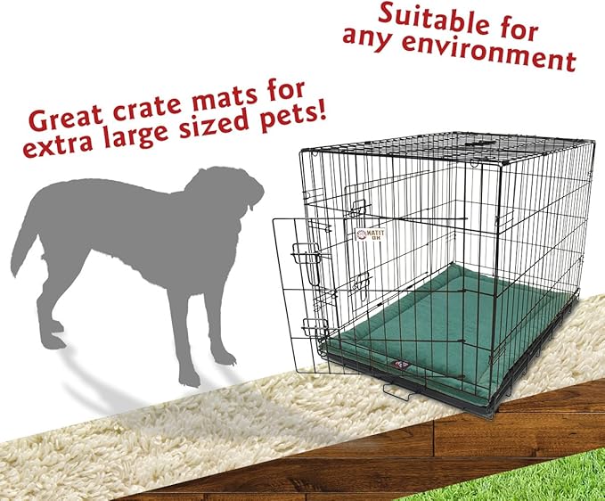 Majestic Pet Orthopedic Memory Foam Dog Crate Mat - Plush Pet Bed Pad for Crates & Kennels | USA Crafted | 48"x30" Villa Marine