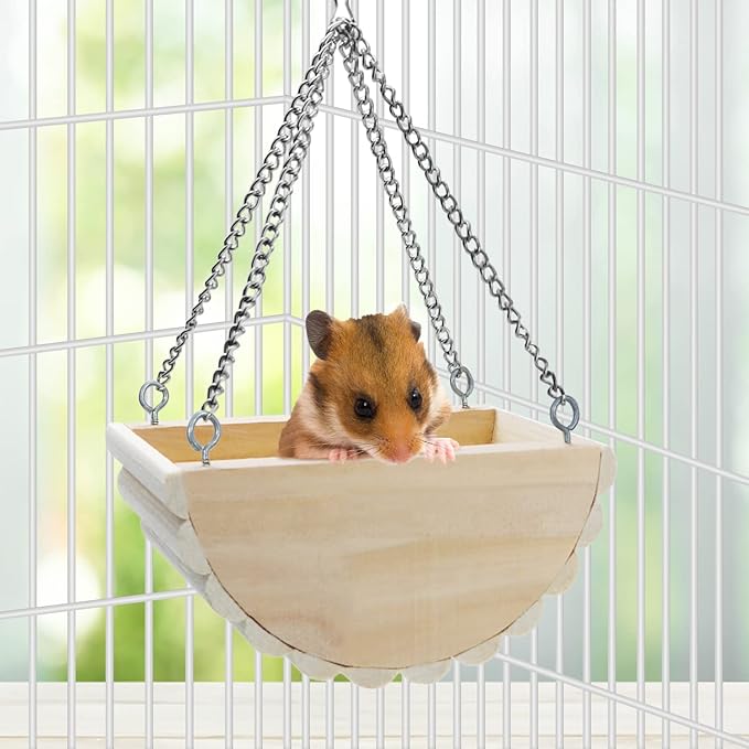 Litewoo Hamster Hideout Chewable Toys Wooden Accessories—— Hammock