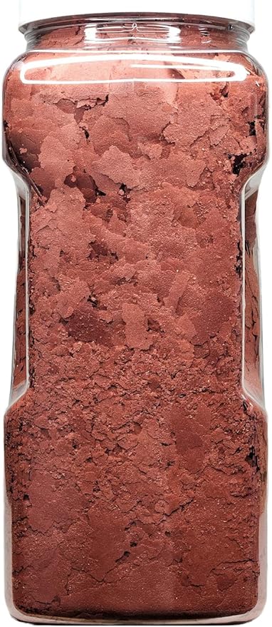 Aquatic Foods Inc. Beef Heart Custom Mix Flakes of Beef Heart, Shrimp Prawns, Astaxanthin for Color Enhancing Premium Flakes for Cichlids, Discus, Tropical Fish..1-lb 2oz Lg Jar