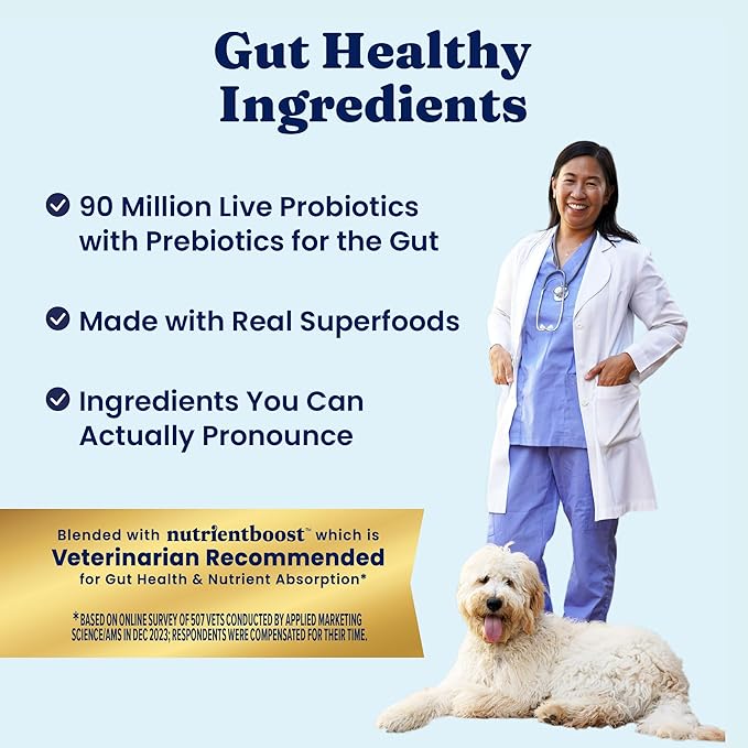 Solid Gold Toy & Small Breed Dry Dog Food Small Bites – Real Chicken, Grain Free Gluten Free, High Fiber Healthy Kibble w/Probiotics for Gut Health & Digestion Support – NutrientBoost™ – 3.75LB