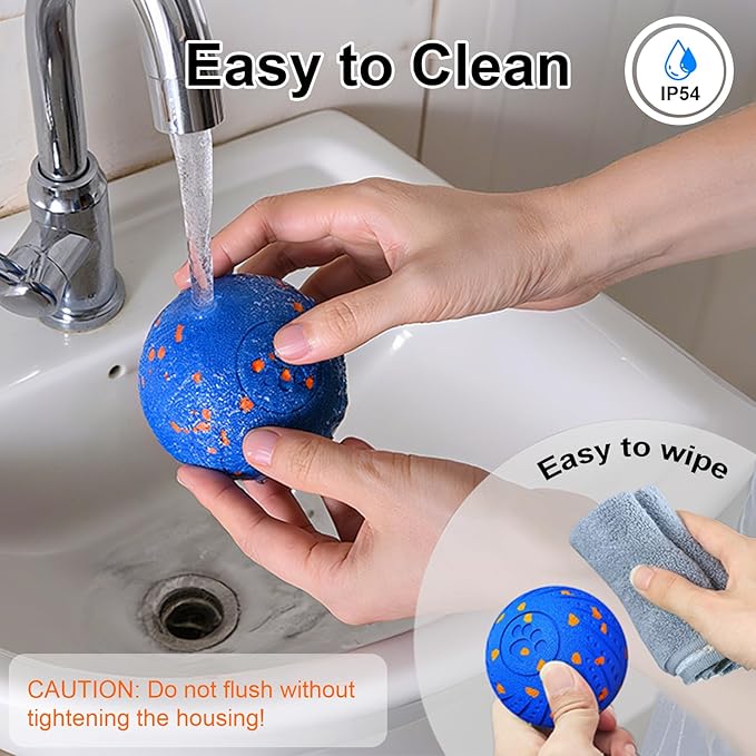 Interactive Dog Toys: Smart Dog Ball – Auto-Bounce, Vibrating & Jumping Action! Durable Duraspin Design for Aggressive Chewers. Rechargeable & Long-Lasting, Keeps Dogs Busy and Entertained.