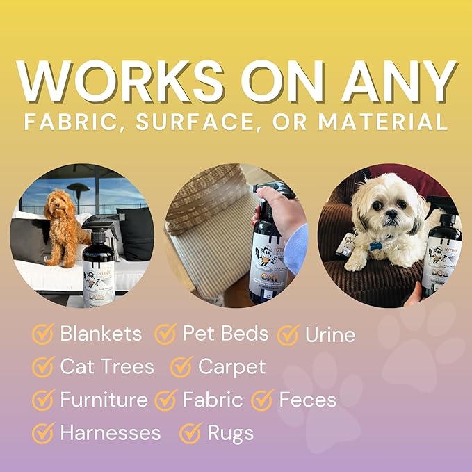 The Stink Solution Dog Odor Eliminator For Home, Furniture, Carpet, & More | Quick and Complete Feces, Vomit, Must, & Pet Urine Remover | Dog Products - 2 16 oz Bottles (Pomegranate)