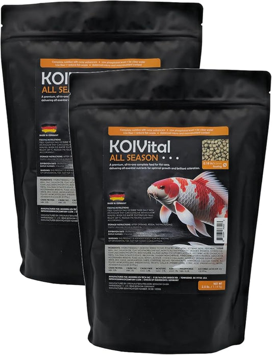 Koi Vital All Season Swim Fish Food (2 Pack 2.5lb)