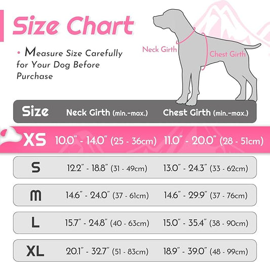Eagloo Small Dog Harness No Pull, Service Vest with Reflective Strips and Control Handle, Adjustable and Comfortable for Easy Walking, No Choke Pet Harness with 2 Metal Rings, Pink, XS