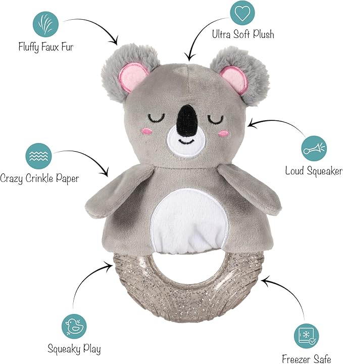 Fringe Studio Rubber Dog Toy, KOAL-ITY Vibes ONLY!, Pet Shop Collection (519082)