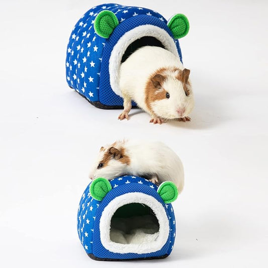 Avaner Guinea Pig Bed 2 Pack, Hamster Bed House, Guinea Pig Huts