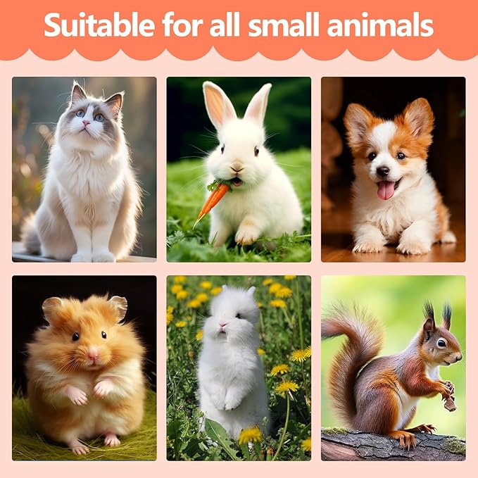 Rabbit Tunnel with Cooling Mat - Detachable Washable Pet Bed for Rabbits, Guinea Pigs, Chinchillas - Ventilated Floor Play Mat for Cats, Small Animals & More