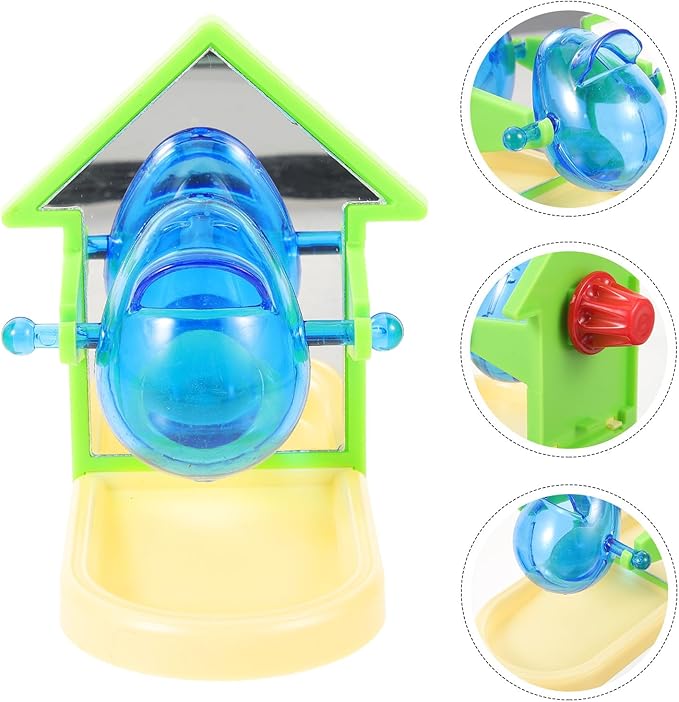 balacoo Bird Foraging Box: Bird Feeding Toy Treat Dispensing Feeder Parrot Treat Box Parakeet Feeder, Tip and Toy for Parakeet Cockatiel
