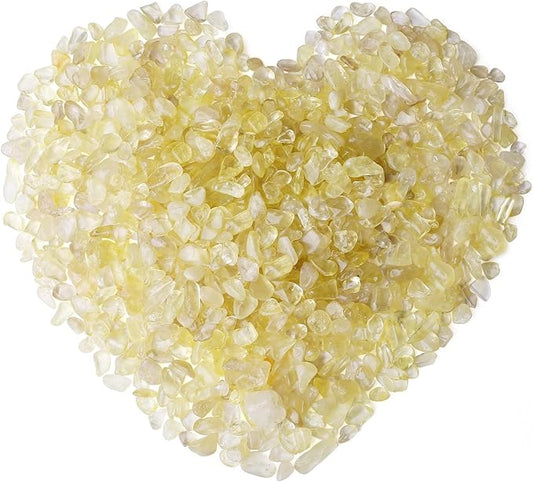 0.6lb Citrine Crystals Quartz Tumbled Stones Chips Stone Crushed Crystal Natural Irregular Polished Rocks Gem Gravel Home Decoration Aquarium Tank Succulent Plants Vase Filler Landscape Bottom 250G