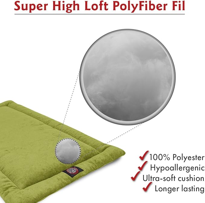 42" Villa Green Apple Crate Dog Bed Mat By Majestic Pet Products
