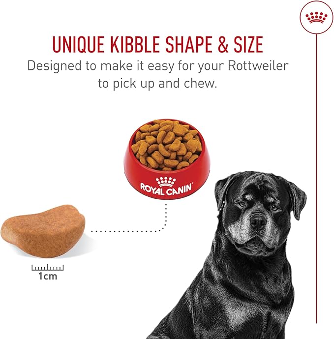 Royal Canin Rottweiler Adult Breed Specific Dry Dog Food, 30 lb bag