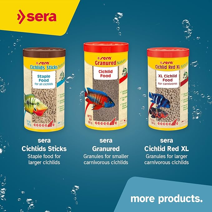 Sera Red Parrot Color Granules 33,8 fl oz | for Parrot Cichlids & Other fastidious, Colorful Fish | Natural carotenoids & Krill for Colorful Fish | Valuable Ingredients for Optimal Growth Development