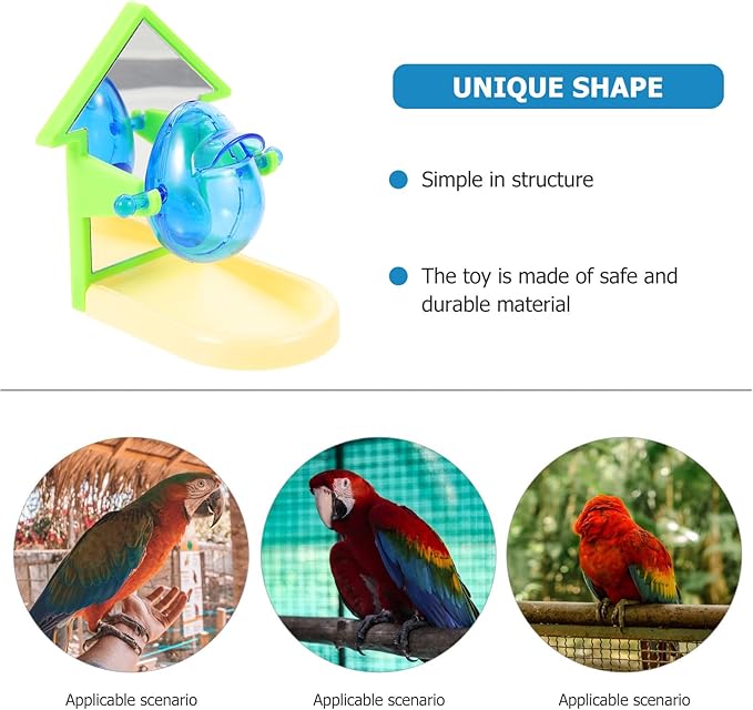 balacoo Bird Foraging Box: Bird Feeding Toy Treat Dispensing Feeder Parrot Treat Box Parakeet Feeder, Tip and Toy for Parakeet Cockatiel