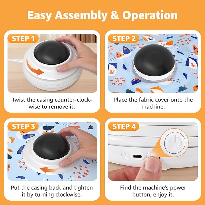 Interactive Cat Toys Rechargeable: Interactive Cats Toy with Chime - Automatic Cat Toys for Indoor Cats, Hide and Seek Toy with Motion, Moving Feather, USB,Blue