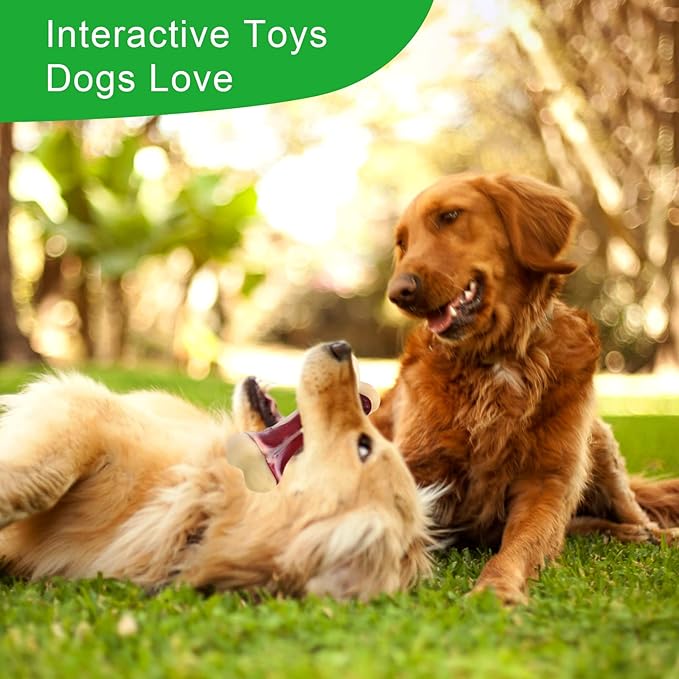 Dog Chew Toys for Aggressive Chewers Beef Flavor Indestructible Nylon Puppy Bone Tough Teething & Calming for Large Medium Breeds(20lbs-75lbs) Birthday Gift Christmas