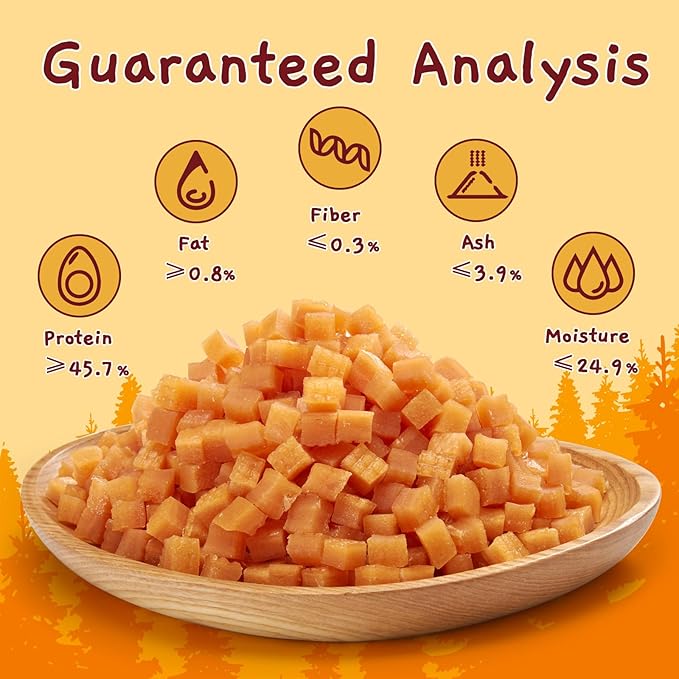 Jungle Calling Soft Chicken Treats for Dog and Cat, Natural Grain Free Chewy Food Snacks for Training Rewards for Small Dogs, High Protein, 10.6 oz