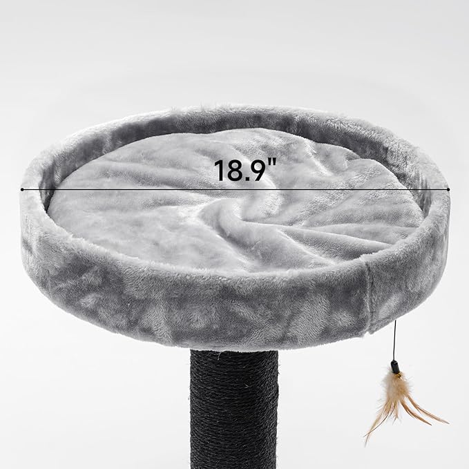 Extra Large Cat Tree for Maine Coon,65 Inches Tall Cat Tree Tower for Indoor Cats Large Adult 20 lbs,XXL Heavy Duty Luxury Sturdy Cat House with Big Hammock,Sisal Scratching Post,Condo