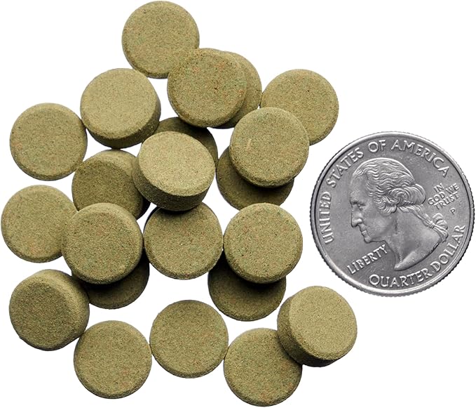 Plecoceramics Algae Wafers Universal Fish Food for Aquarium Fish, Turtles, Goldfish, Catfish - Spirulina Protein Wafers for Bottom Feeders (50 gr)
