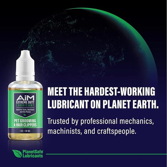 Planet Safe Pet Grooming Clipper Lubricant Oil Clipper Oil for Hair Clippers, Trimmers, and Electric Razors Pet Safe, Professional Grade, Non-Toxic, Odorless, Scientifically Designed for Pets