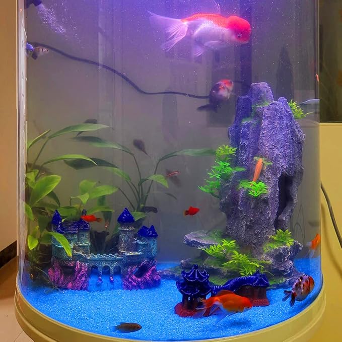 Aquarium Ornament - Resin Castle Decorations, Fish Tank Supplies Accessories, Eco-Friendly Fish Tank Castle Aquarium Ornament,Mythical Magic Castles