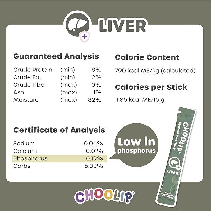 Squeeze Vita Stick Lickable Cat and Dog Treats – 7-Count Liver Support Sticks with Multivitamins, Soft Squeezable Paste for All Life Stages, Supporting Liver Health