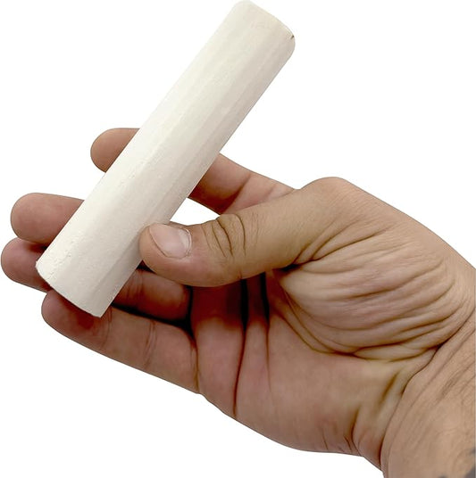 by M&M 5497 Natural Sola Log PK1 - Handcut Natural Sola Wood Log Bird Foot Toy, No Bark, Lightweight, Easy for Birds to Chew with Beaks and Feet, Great for Medium Size Birds