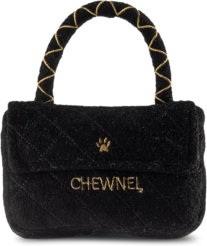 Dog Diggin Designs Runway Pup Collection | Unique Squeaky Parody Plush Dog Toys – Haute Couture Purses & Handbags