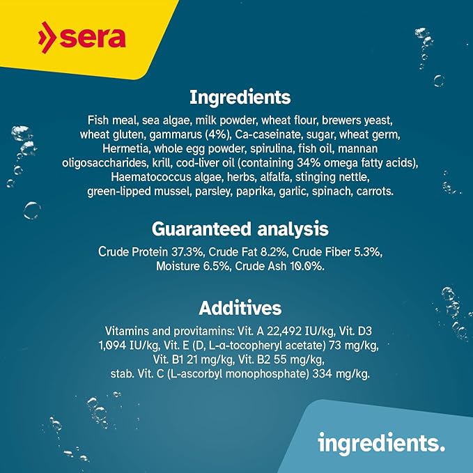 sera Viformo Nature Catfish Food 5.6 oz (250 ml) | Rich in gammarus & Seaweed Vitamins | Ideal for Bottom Feeders | No Artificial additives | Maintains Clear Water | 4% Protein-Rich gammarus