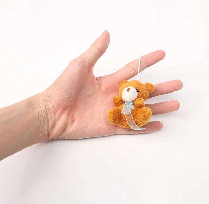 Juegoal 26 Pack Mini Animal Plush Toy Set, Cute Small Stuffed Animal Keychain Set, Goodie Bag Fillers, Carnival Prizes for Kids, Assortment Kids Valentine Gift Easter Egg Filter Party Favors