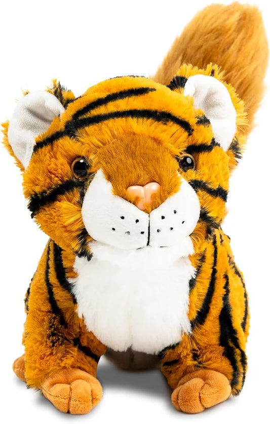 Randimals Tiger with Squirrel Tail Plush Stuffed Toy 15”, Soft & Huggable, Premium Quality Hybrid Animal Friend Encourages Adventure & Imagination