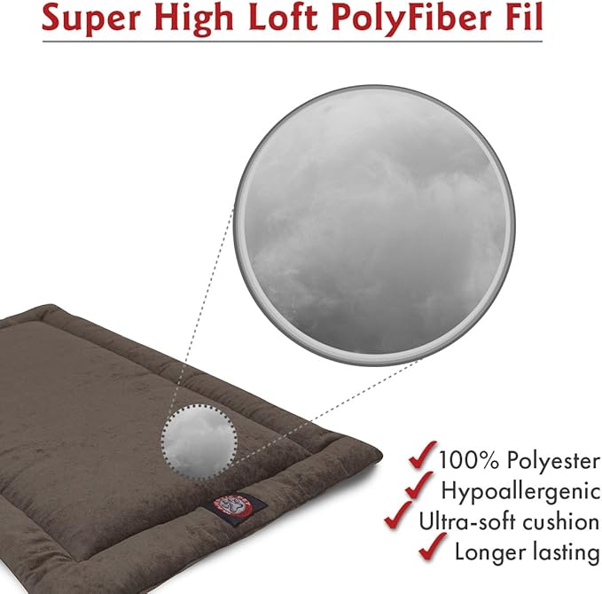 36" Villa Storm Gray Crate Dog Bed Mat By Majestic Pet Products