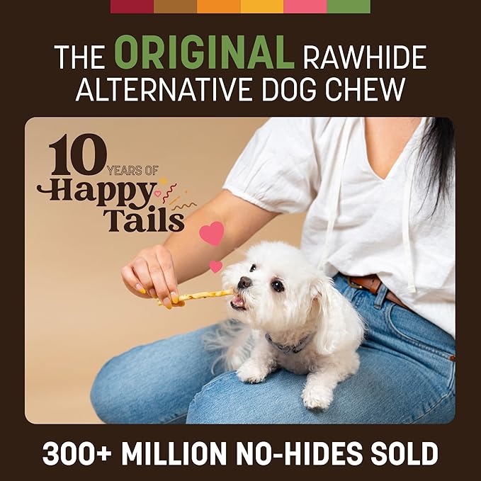 Earth Animal No-Hide Stix Pork Recipe Natural Rawhide Alternative Dog & Cat Chews - 80 Count Extra Value Pack