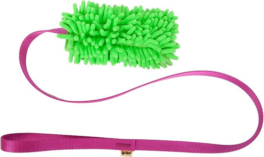 Dingo Dog Tug of War Toy - Outdoor Dog Toy with Long Lead for Training, Shaggy Dog Toy, Soft Nubby-Textured, Noodle Plush with, Motivation and Fun 15577, Assorted Colors