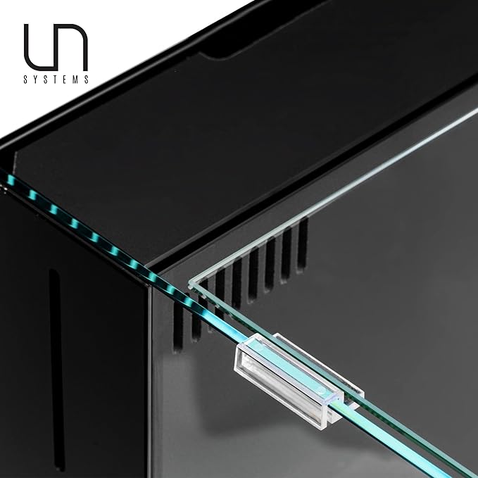 Ultum Nature Systems Rimless Aquarium Lid - Ultra Clear Frameless Cover for Glass Tanks - 40A Dual AIO (Lid + Clips)