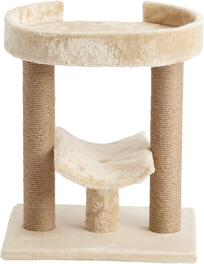 Two by Two Providence - Beige Scratching Post Cat Furniture - 21.1 in. Tall