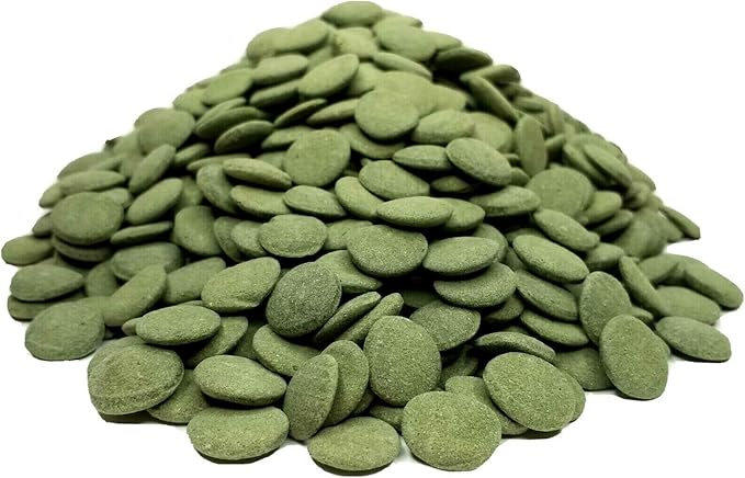 Aquatic Foods Inc. 12mm 1/2" Sinking Wafers of Algae & Spirulina Ideal for Plecos, Bottom Fish, Catfish, Shrimp, Snails, Crayfish, All Herbivorous & Omnivorous Tropical Fish...AFI Wafers..5-lbs