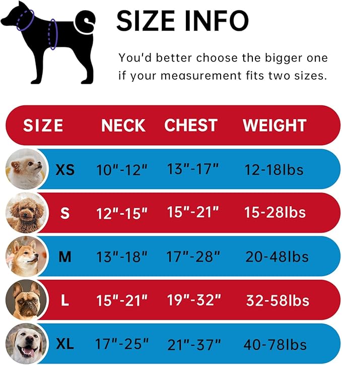 IVY&LANE No Pull Dog Harness for Large Dogs, Dog Vest Harness with Leash, Safety Belt and Storage Strap, Fully Adjustable Harness, 360° Reflective Strip, Soft Handle (Red, L)