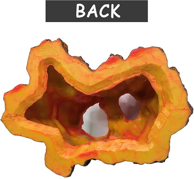 Tank Decoration Volcano Ornament Aquarium Decorations Volcanic Stone for Fish Tank (S)
