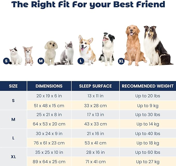 Miguel Removable Washable Dog Bed for Medium Dog Easy Clean - Rectangle Pet Bed for Large Cats with Zipper Cover Bolster Cuddle Puppy Bed with Supportive Side Wall Slip-Resistant Bottom, Brown 30 Inch