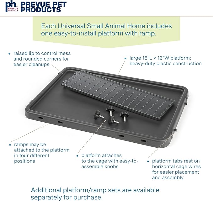 Prevue Pet Products 528 Universal Small Animal Home, Dark Gray